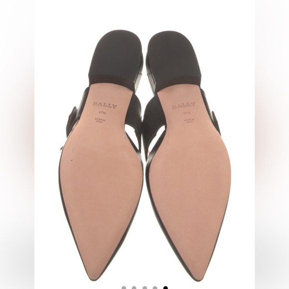 Bally Goat Black Leather Mules - Picture 4 of 8